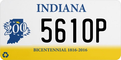 IN license plate 561OP