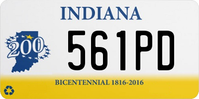 IN license plate 561PD