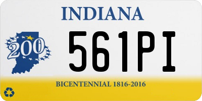 IN license plate 561PI