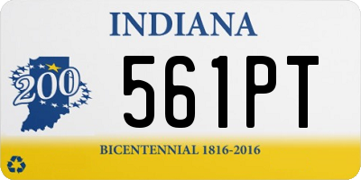 IN license plate 561PT