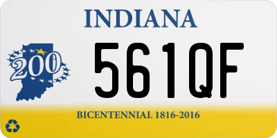 IN license plate 561QF