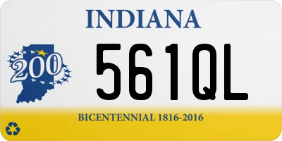 IN license plate 561QL