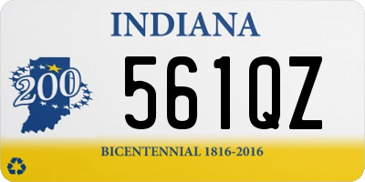 IN license plate 561QZ