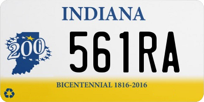 IN license plate 561RA