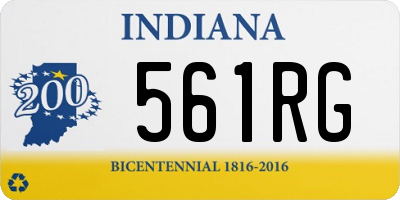 IN license plate 561RG