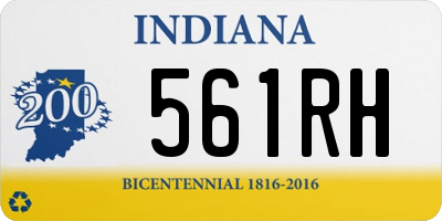 IN license plate 561RH