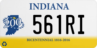 IN license plate 561RI