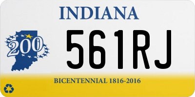 IN license plate 561RJ