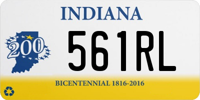 IN license plate 561RL