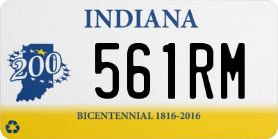 IN license plate 561RM
