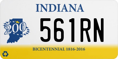 IN license plate 561RN