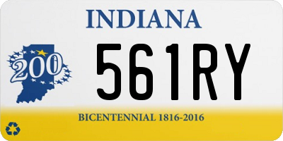 IN license plate 561RY