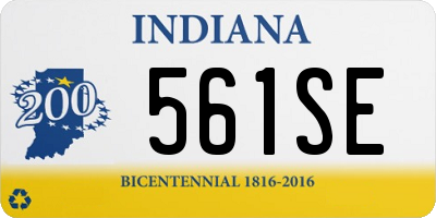 IN license plate 561SE