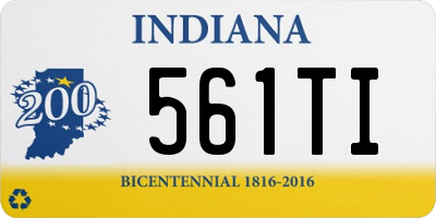 IN license plate 561TI