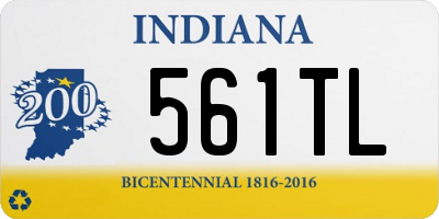 IN license plate 561TL