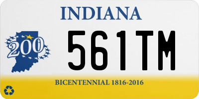 IN license plate 561TM