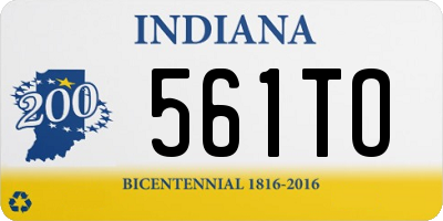 IN license plate 561TO