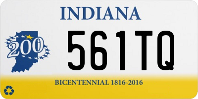 IN license plate 561TQ