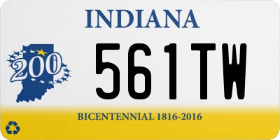 IN license plate 561TW