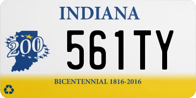 IN license plate 561TY