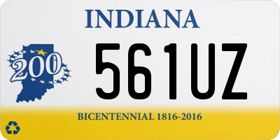 IN license plate 561UZ