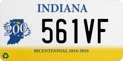 IN license plate 561VF