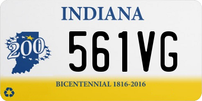 IN license plate 561VG