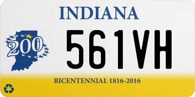 IN license plate 561VH