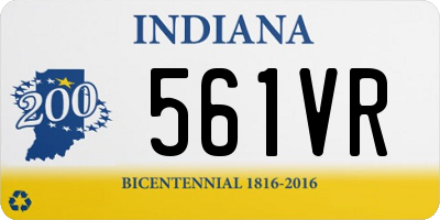 IN license plate 561VR