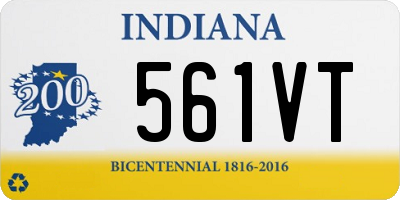 IN license plate 561VT