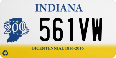 IN license plate 561VW