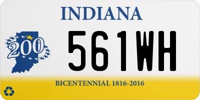 IN license plate 561WH