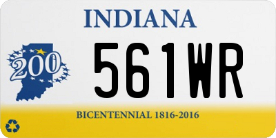 IN license plate 561WR