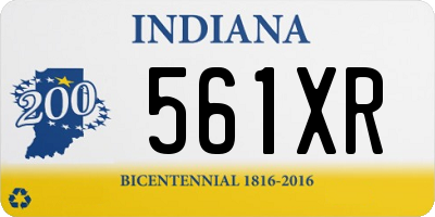 IN license plate 561XR
