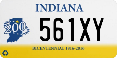IN license plate 561XY