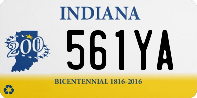 IN license plate 561YA