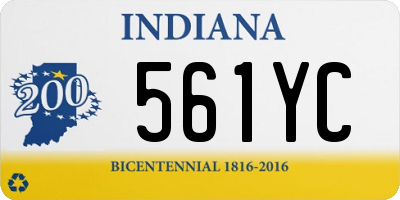 IN license plate 561YC