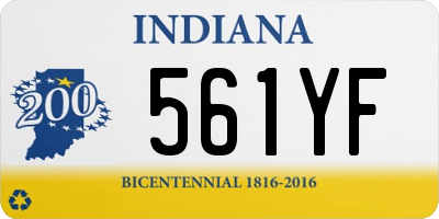 IN license plate 561YF