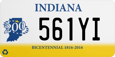 IN license plate 561YI