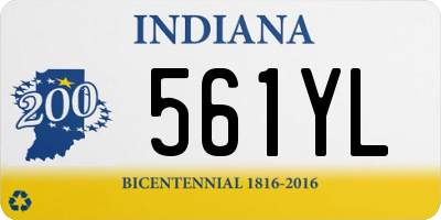 IN license plate 561YL