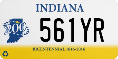 IN license plate 561YR