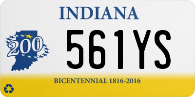 IN license plate 561YS