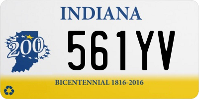 IN license plate 561YV