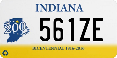 IN license plate 561ZE