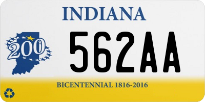 IN license plate 562AA