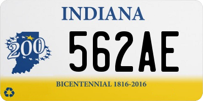 IN license plate 562AE