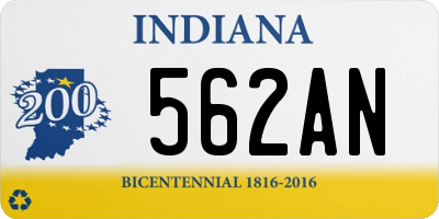 IN license plate 562AN