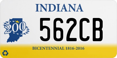 IN license plate 562CB