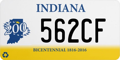 IN license plate 562CF