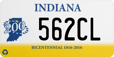 IN license plate 562CL